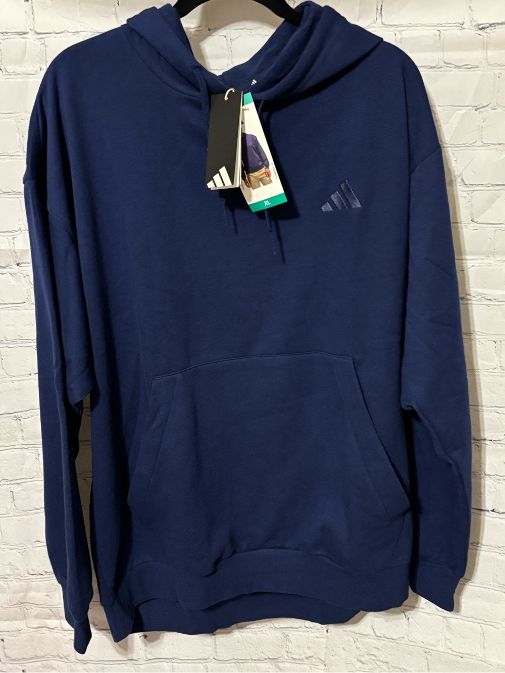 NWT Adidas Men's Navy Blue Pullover Hoodie XL